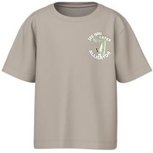 NAME IT Nmmvelix Ss Nreg Top voor jongens, Gebroken wit, 116