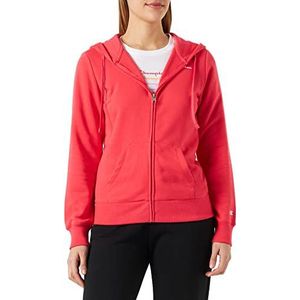 Champion Legacy American Classics Powerblend Terry Small Logo Full Zip Hoodie dames, rood, XXL, Rood