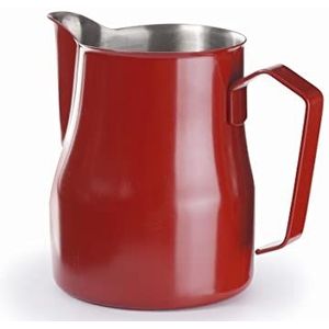 Lacor 58250 - Barista melk roestvrij staal 18/10, 0,5 liter, rood