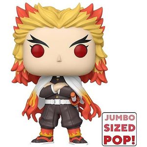 Funko Pop! Jumbo: Demon Slayer - Rengoku - Vinyl figuur om te verzamelen - Cadeau-idee - Officiële Producten - Speelgoed voor Kinderen en Volwassenen - Anime Fans