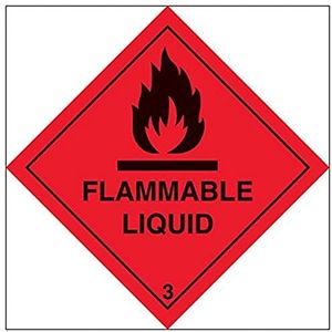 V Safety Hazard Diamond Magneetbord, brandbaar, 300 x 300 mm