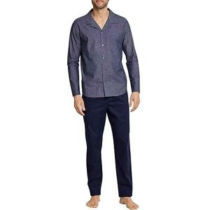 Seidensticker Tweedelige pyjama voor heren, Nachtblauw (804)