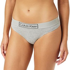 Calvin Klein Thong 000QF6774E Strings voor dames (1 stuk), Grijs Heather (grijs)