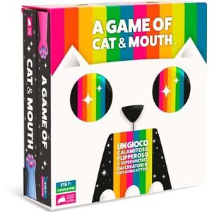 Asmodee A Game of Cat & Mouth, tafelspel, grappig partyspel van exploding kittens, 2 spelers, 7+ jaar, editie in het Italiaans