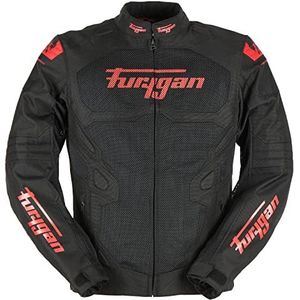 Furygan Atom Vented Evo jassen en jassen voor heren, Zwart/Rood