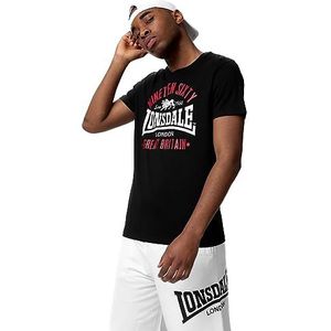 Lonsdale KILCHOAN T-shirt voor heren, normale pasvorm, meerkleurig, M, Meerkleurig