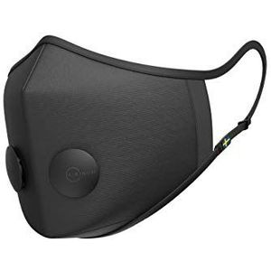Airinum Urban Air Mask 2.0 Masque Anti-Pollution, Masque de Protection Respiratoire Réutilisable et Ajustable Contre la Pollution Atmosphérique,les Allergènes et les Bactéries-Onyx Black XS