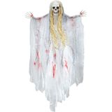 Widmann 7791Y spookfeestdecoratie, 90 cm, decoratie, accessoires, griezels, kunstbloed, skelet, ghost, Halloween, carnaval