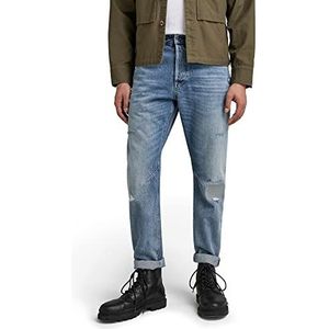 G-STAR RAW, A-STAQ taps toelopende jeans voor heren, Blauw (Sun Faded Air Force Blue Destroyed C967-c948)