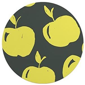 Questo Casa, Ronde muismat, digitaal bedrukt, antislip onderkant, voor kantoor en thuis, diameter 22 cm