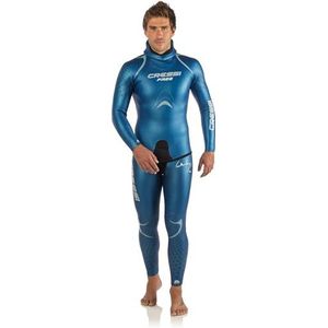 Cressi Free Man Two-pieces Wetuit neopreen pak voor heren, 3,5 mm, blauw, L/4