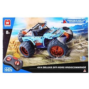 Deluxe Off-Road RC bouwspeelgoed, LEGO compatibel STEM-speelgoed voor kinderen vanaf 8 jaar, 447 stuks op afstand bestuurbare auto bouwset, RC Cars verjaardagscadeaus voor kinderen