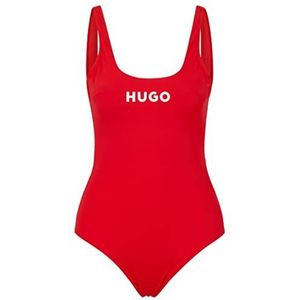 HUGO Pure eendelig badpak voor dames, Open Pink693.