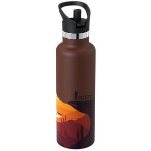 Super Sparrow Thermosfles, 18/10 ultralicht, 500 ml, roestvrij stalen drinkfles, BPA-vrij, voor sport, reizen, school, kantoor, thuis