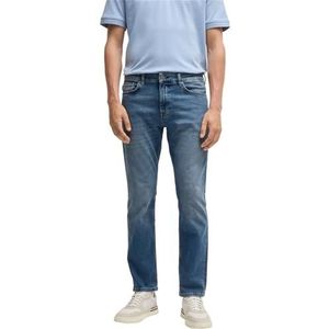 BOSS Hommes Delaware BO Jean Slim Fit en Denim Stretch Bleu Confortable, Bleu, 30W / 32L