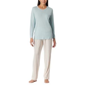 Schiesser Lange pyjama van katoen, modal, nachthemd, voor dames, Bluebird_181237