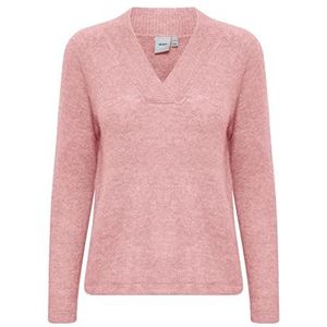 ICHI Ihkamara V Ls dames sweater, 142305/pink Nectar, L, 142305/Pink Nectar