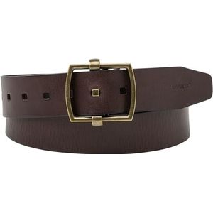 Levi's Unisex Chunky Center Bar BELTS bruin, Eén maat EU, bruin, één maat, Bruin