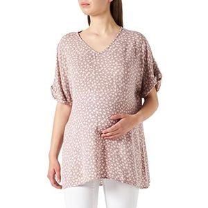 Supermom AOP Flowers Damesblouse met korte mouwen, Elderberry - P889