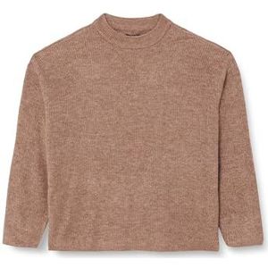 ONLY Onlcamilla trui met ronde hals L/S Noos Knt Sweater voor dames, Cariboe/detail: gemêleerd