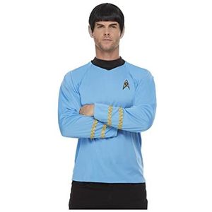 Smiffys 52339S Star Trek Uniform Officieel gelicentieerd product, originele serie, heren, blauw, S - maat 86,4-91,4 cm