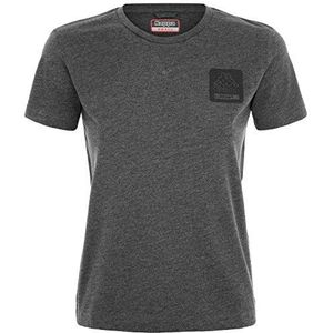Kappa Logo Barchil T-shirt voor dames, grijs.
