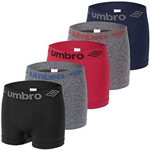 UMBRO Herenonderbroek, naadloos, boxershorts, antislip, kreukvrij en zweetbestendig, 5 stuks, A1, S-M, A1