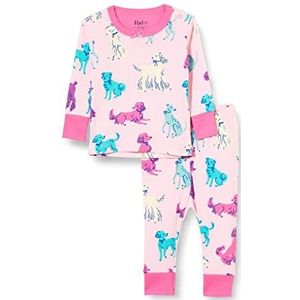 Hatley Organic Cotton Pyjamaset met lange mouwen voor baby's, meisjes, Perfect Pups