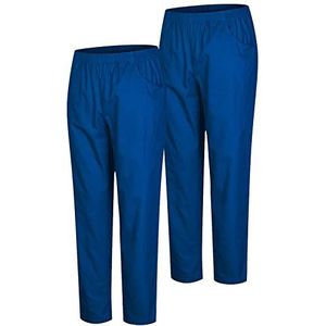 Misemiya - Pak 2 stuks - Unisex sanitaire broek - medische uniformen gezondheidsuniformen - Ref. 8312 x 2 stuks, blauw 37 21, XS, blauw 37 21