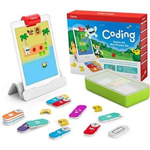 Osmo - Codering Starter Kit voor iPad - 3 Hands-on Learning Games - Leeftijd 5-10+ - Leer coderen, basisprincipes en codering puzzels - iPad Base inbegrepen.