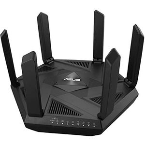 ASUS RT-AXE7800 Triple Band 6E uitbreidbare wifi-router, 6 GHz, 2,5 G-poort, netwerkbeveiliging, Instant Guard, ouderlijk toezicht, geïntegreerde VPN, compatibel met AiMesh, Smart Home, SMB