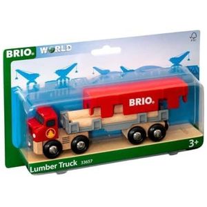 BRIO World - 33657 - houten transportwagen - accessoires voor houten treinbaan - met magnetische verbindingen - speelgoed voor jongens en meisjes vanaf 3 jaar