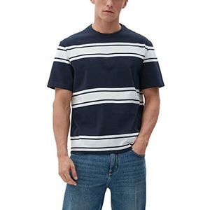 s.Oliver Homme T-shirt à manches courtes, Bleu-(375),M