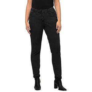 Ulla Popken Jeans Boyfriend pour femmes, noir, 44, noir, 44, schwarz., 46