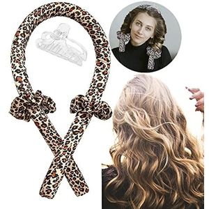 Krullen zonder hitte, heatless curling rod hoofdband, heatless curling ribbon voor lang en gemiddeld haar, zonder warmte voor de meeste haren