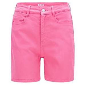 BOSS 2.0 denim shorts voor dames, casual pasvorm van comfortabel stretch denim, Roze