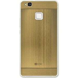 4-OK Metalen beschermhoes voor Huawei P9 Lite, goudkleurig