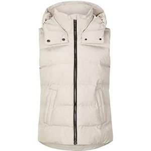 Ziener Tulja Dames Sport Vest Micro Down Warm Mode (1 stuk), beige/zilver, 46
