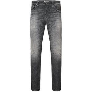 SELECTED HOMME 175 Faded Slim Jeans voor heren, denim grijs, 32W / 32L, Denim grijs