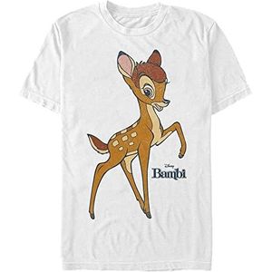 Disney Unisex Big Bambi Organic T-shirt met korte mouwen, wit, XXL, Weiss
