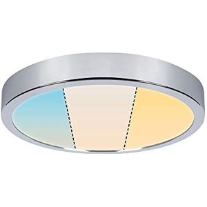 Paulmann HomeSpa 78926 LED plafondlamp Aviar rond IP44 met schakelaar wit chroom 1 x 18 W lichtpaneel kunststof 2700 K