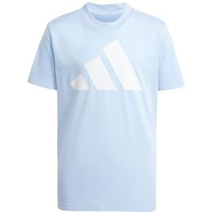 adidas Mixte enfant ESSENTIALS BIG LOGO T-SHIRT, glow blue/white, 9-10 Years