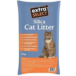 Extra Select Silica kattenbakvulling, 15 kg