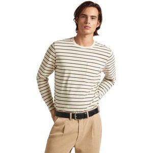 Pepe Jeans T-shirt Costa pour homme, Beige (blanc ivoire), M