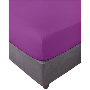 Miracle Home Hoeslaken, elastisch, voor bedden met een breedte van 150 cm, violet