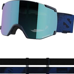 SALOMON S/View Skimasker, uniseks, uitgebreid gezichtsveld, ideaal voor skiën en snowboarden, blauw, eenheidsmaat