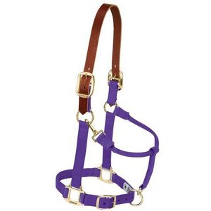 Weaver halster van leer, verstelbaar, voor kin en hals, 35-1022-PU, violet, weanling/pony