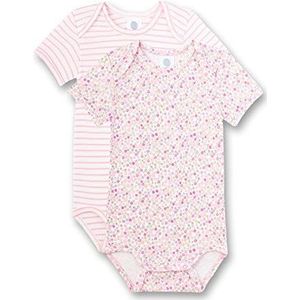 Sanetta Set van 2 rompertjes voor babymeisjes, roze (3813), 56, Roze 3813