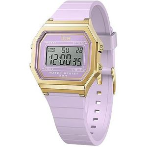 Ice-Watch - ICE digit retro Lavender petal - Paars dameshorloge met kunststof armband - 022061 (Small), Paars (lavendel), Klassiek