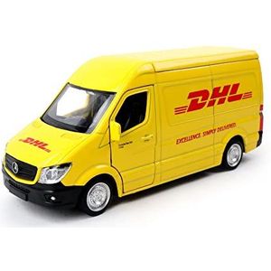 TURBO CHALLENGE - DHL Truck - City - 850318-1/36 - Retro Friction Auto - Geel - Metaal - Vanaf 3 jaar